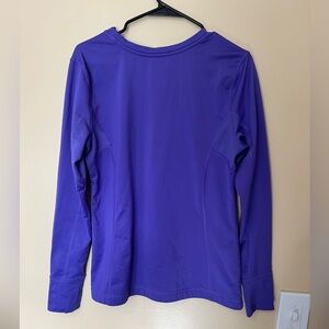 Women’s Tek Gear Purple Long Sleeve Warm Tek Shirt Size Large